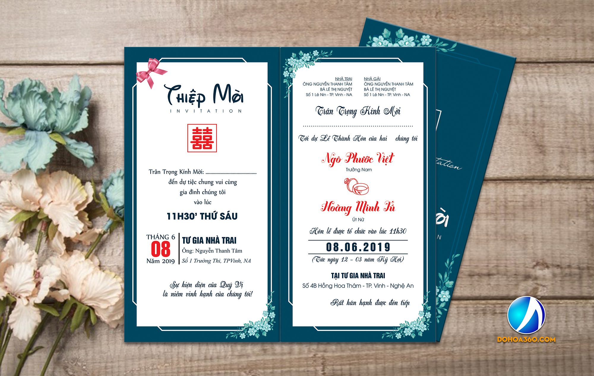 Mẫu thiệp cưới đẹp 2  Wedding Invitation file CorelDRAW  Diễn đàn chia  sẻ file thiết kế đồ họa miễn phí